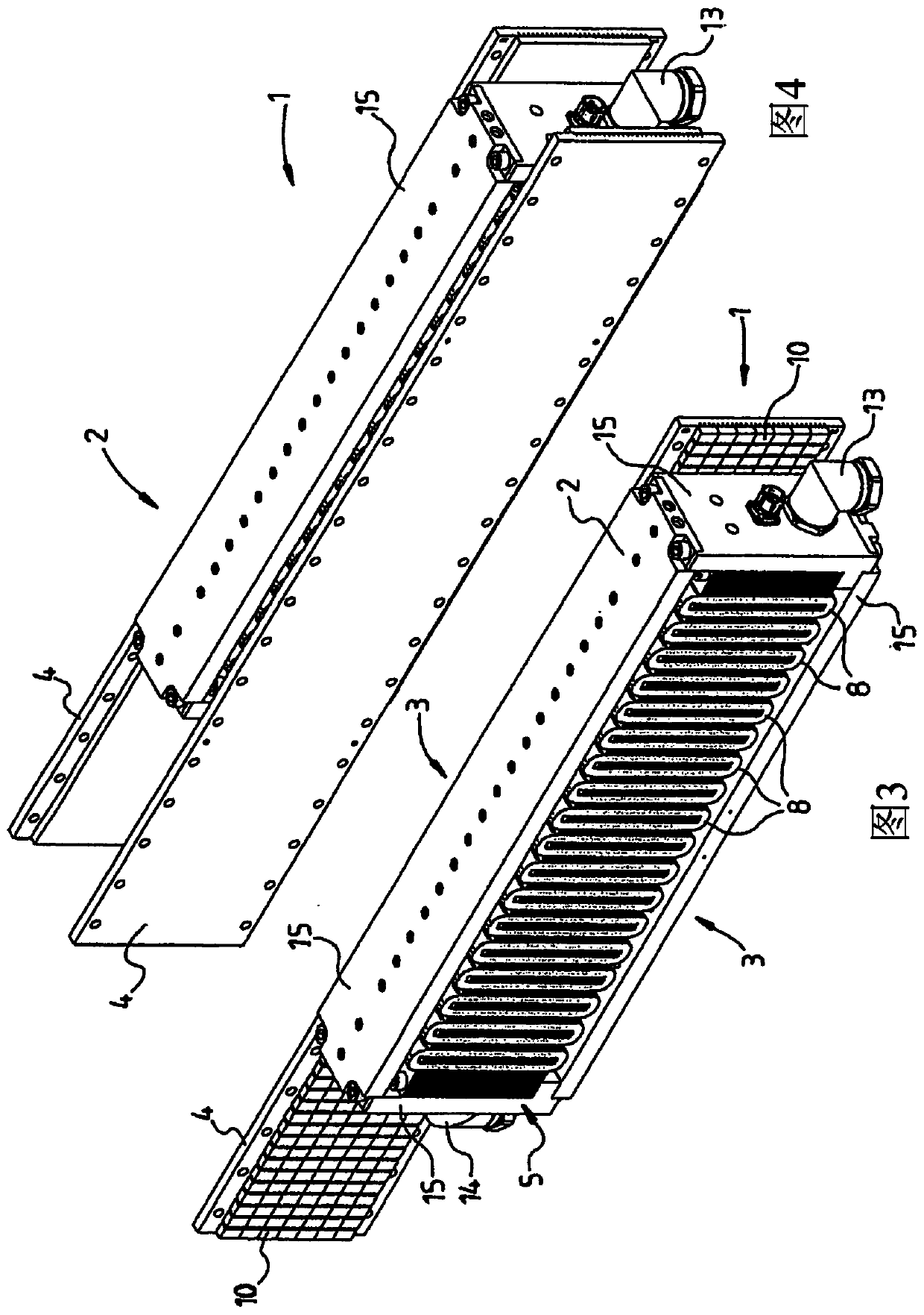 Motor component for a linear motor