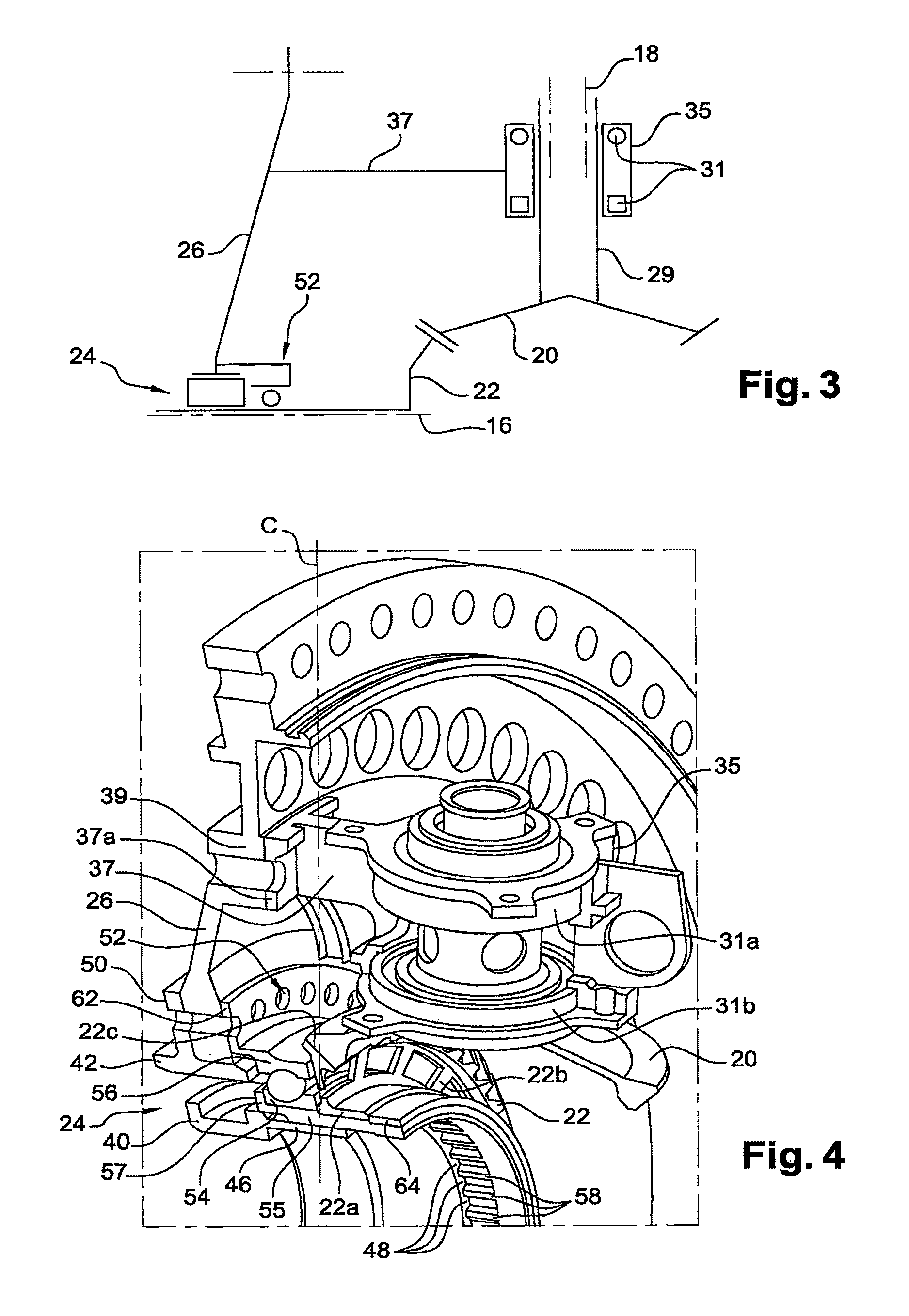 Modular assembly for a turbine engine