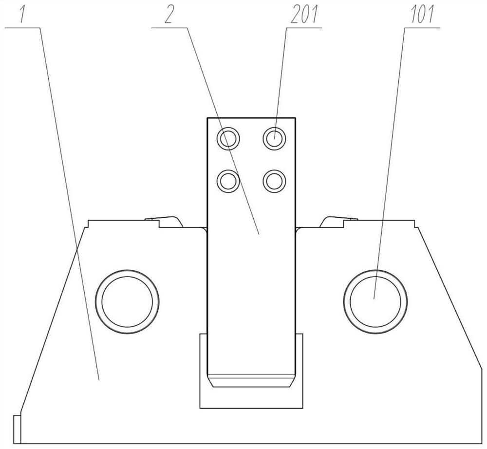 Upper connecting plate forming stamping die