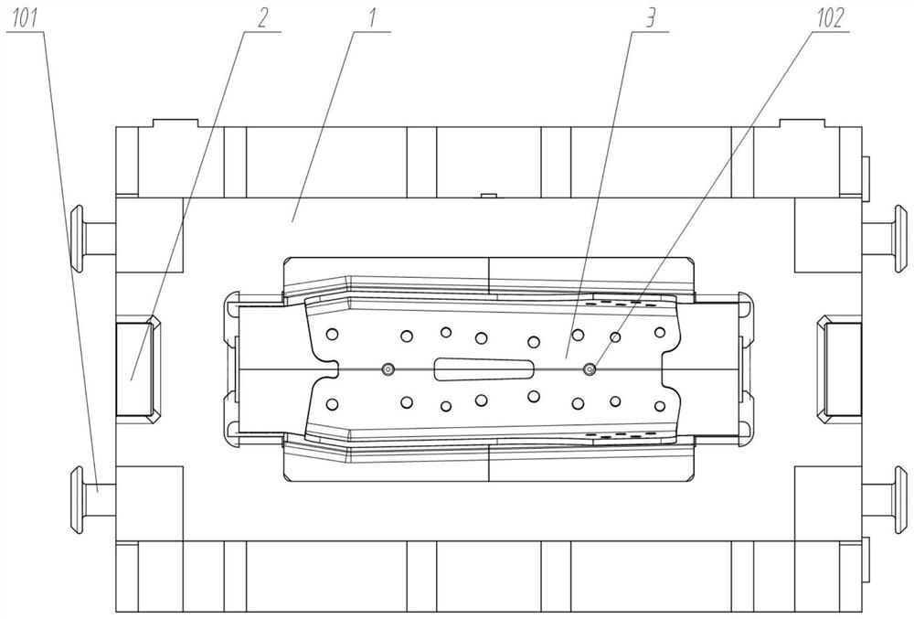 Upper connecting plate forming stamping die