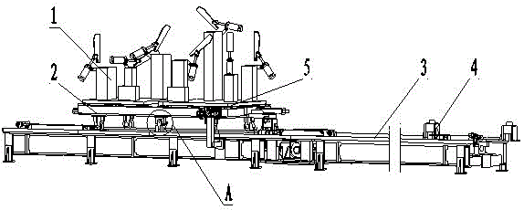 Flexible welding production line for side wall plate of automobile