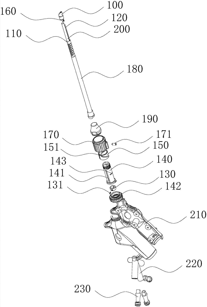 Electronic cystoscope with rotatable inserting head