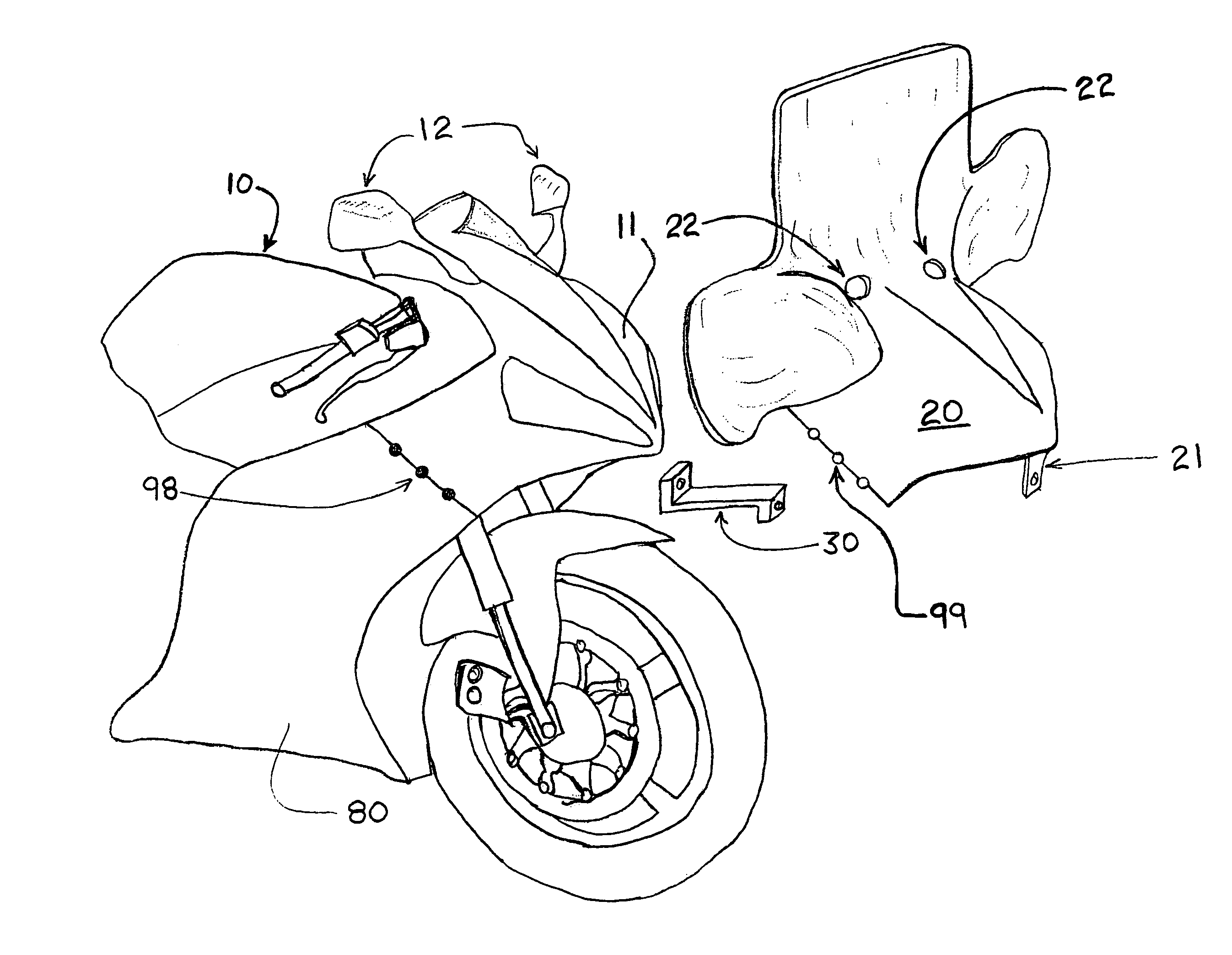 Sport bike motorcycle fairing accessory
