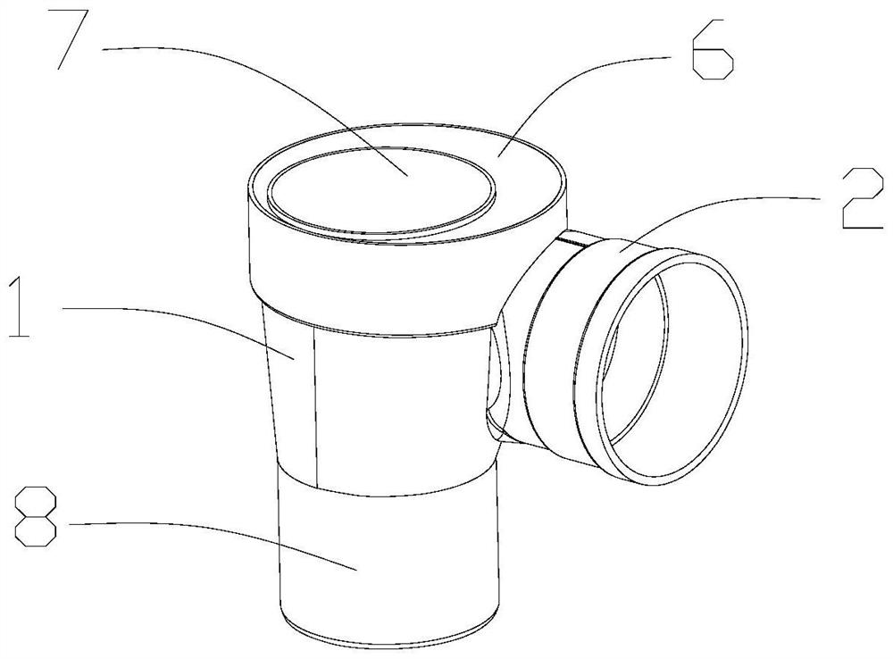 Special rotational flow assembly for building drainage