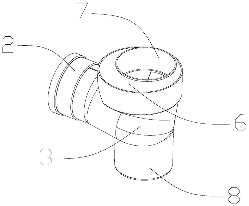 Special rotational flow assembly for building drainage