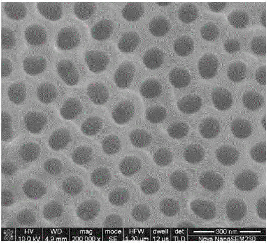 Flue gas treatment method for realizing desulphurization and denitrification simultaneously by using lanthanum-cerium oxide-loaded titanium dioxide nanotube array for catalytic reduction