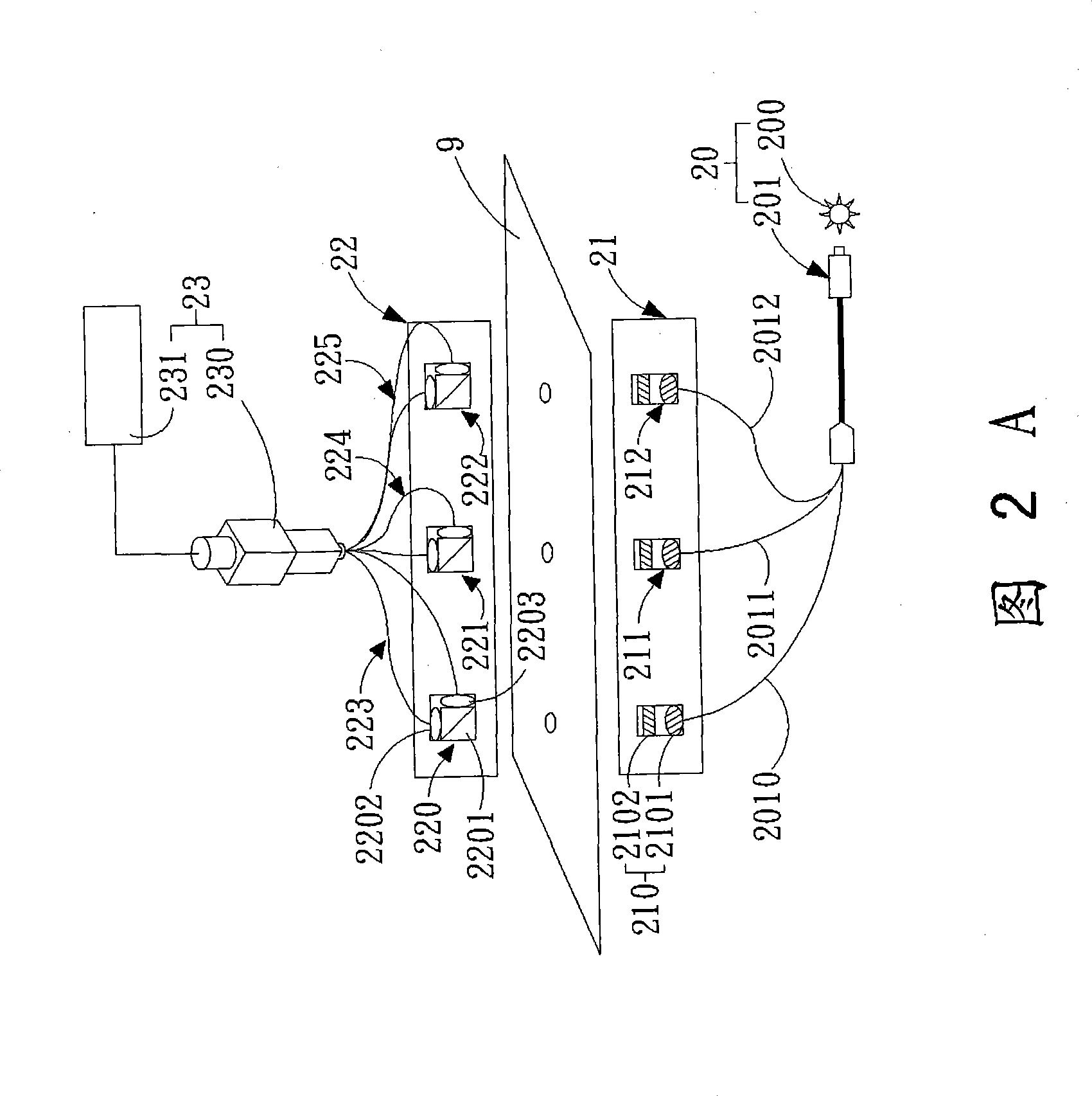 Multi-channel spectral measuring device and phase difference analysis method