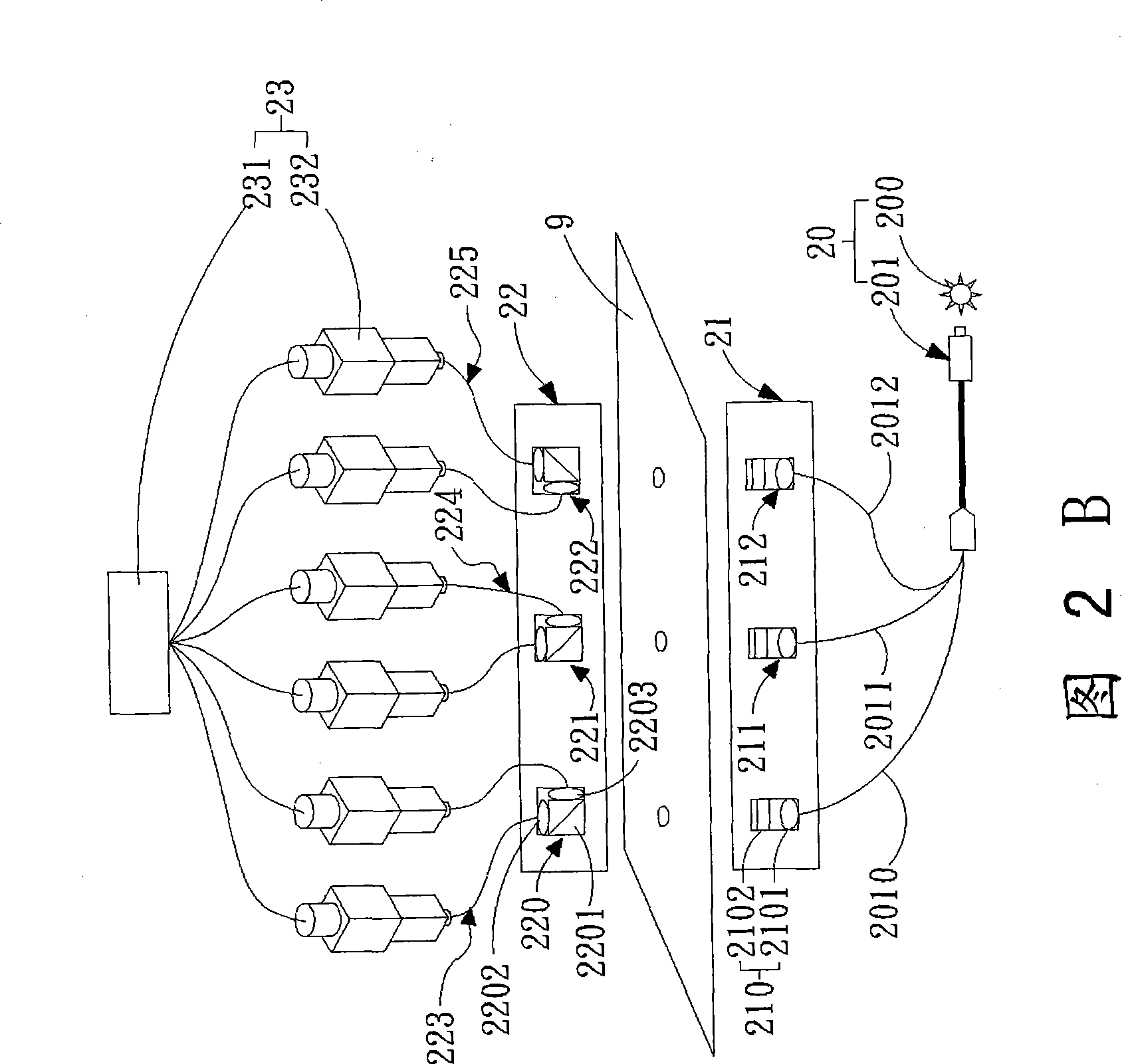 Multi-channel spectral measuring device and phase difference analysis method