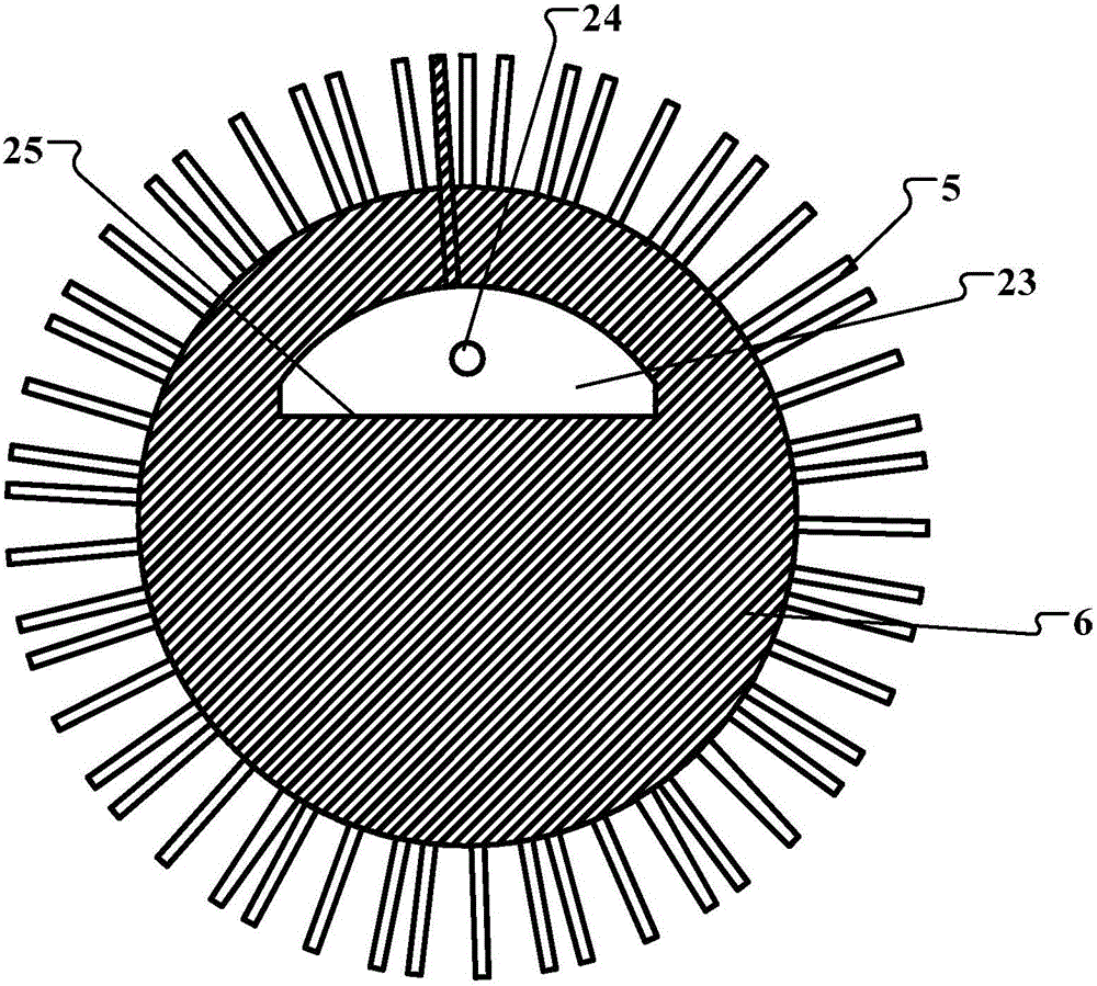Cylindrical-surface spiral-line-array-distribution-mode electrostatic spinning nozzle