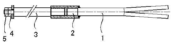 Installation method of special anchor rod for pre-installing temporary wall-hanging air and water pipeline during shaft construction