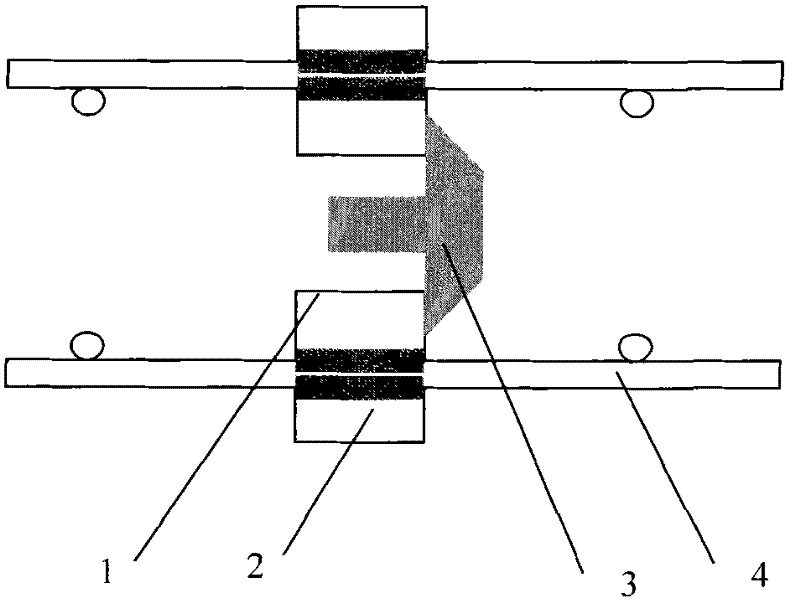 Supporting method of side template at later casting zone of floor part