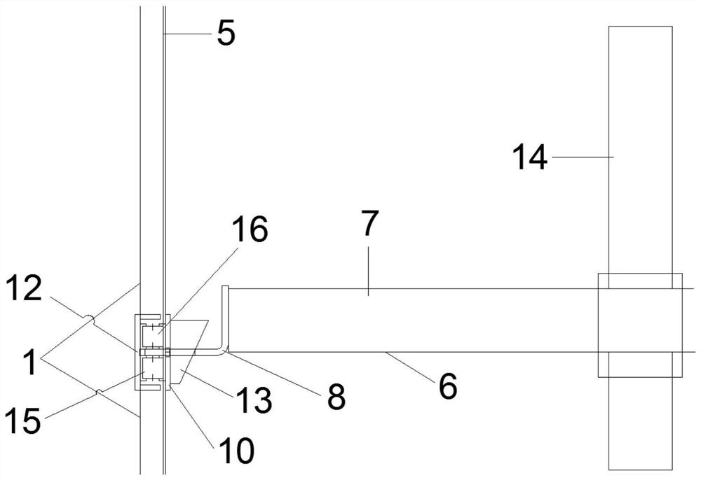 A connection method of a prefabricated steel mesh protection system for an outer protective frame body