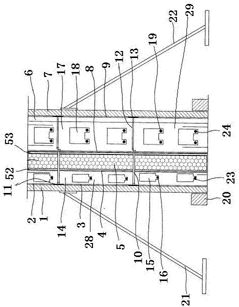 Framework for in-situ casting, preparation method and wall body made of framework