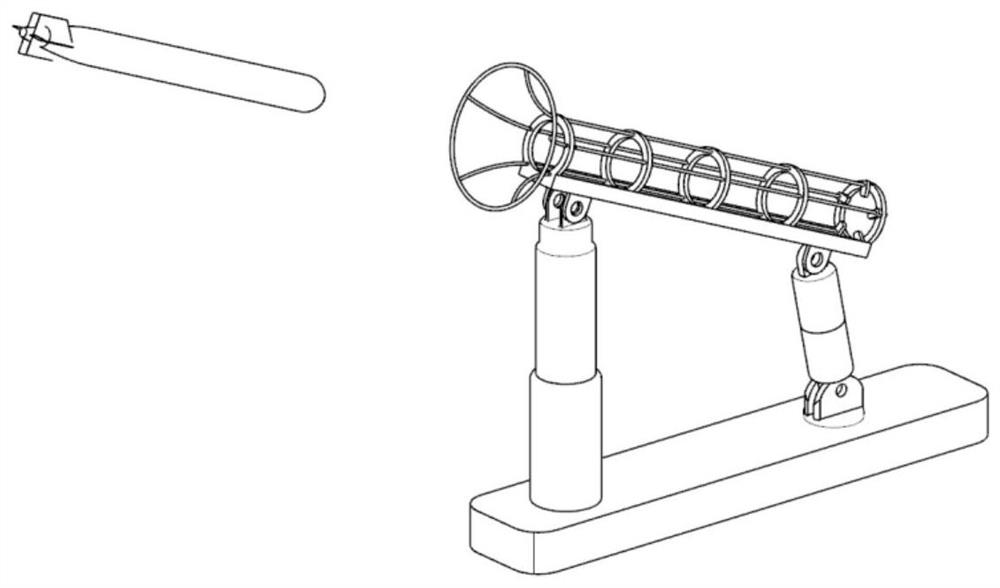 A small and medium-sized revolving body auv release and recovery device based on underwater vehicle