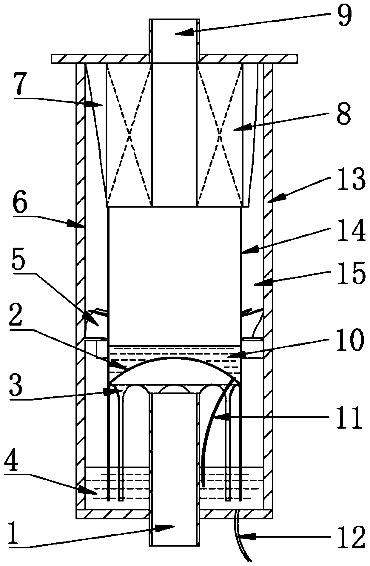 Axial-flow centrifugal separator and oil-gas separation method