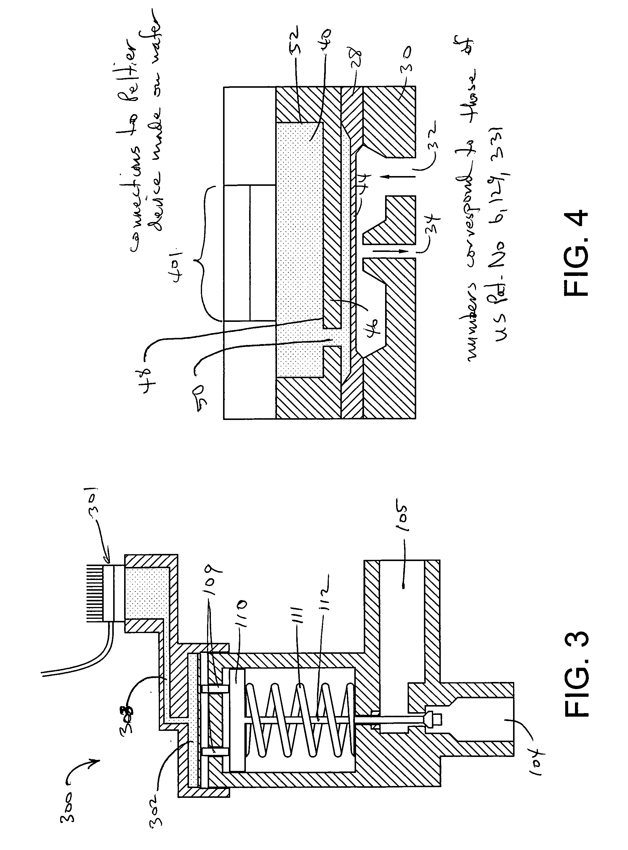 Valves having a thermostatic actuator controlled by a peltier device