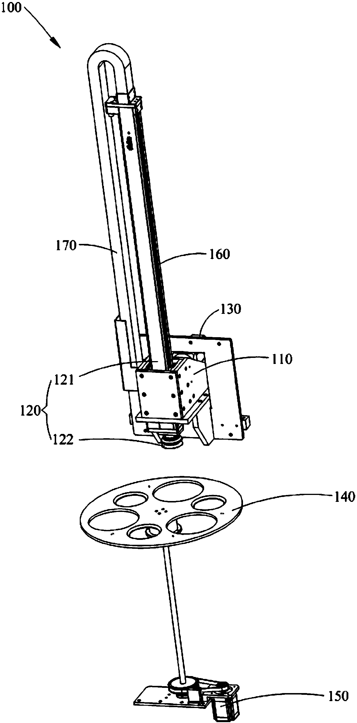 Feeding device of agricultural product packaging machine and agricultural product packaging machine