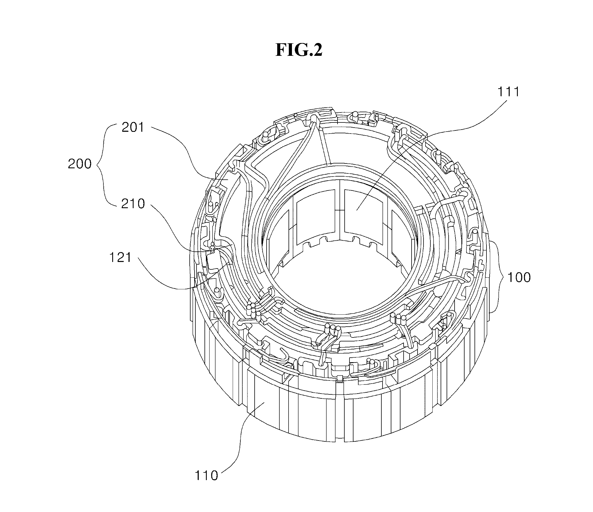 Guide Member for Motor and Stator and Motor Including the Same