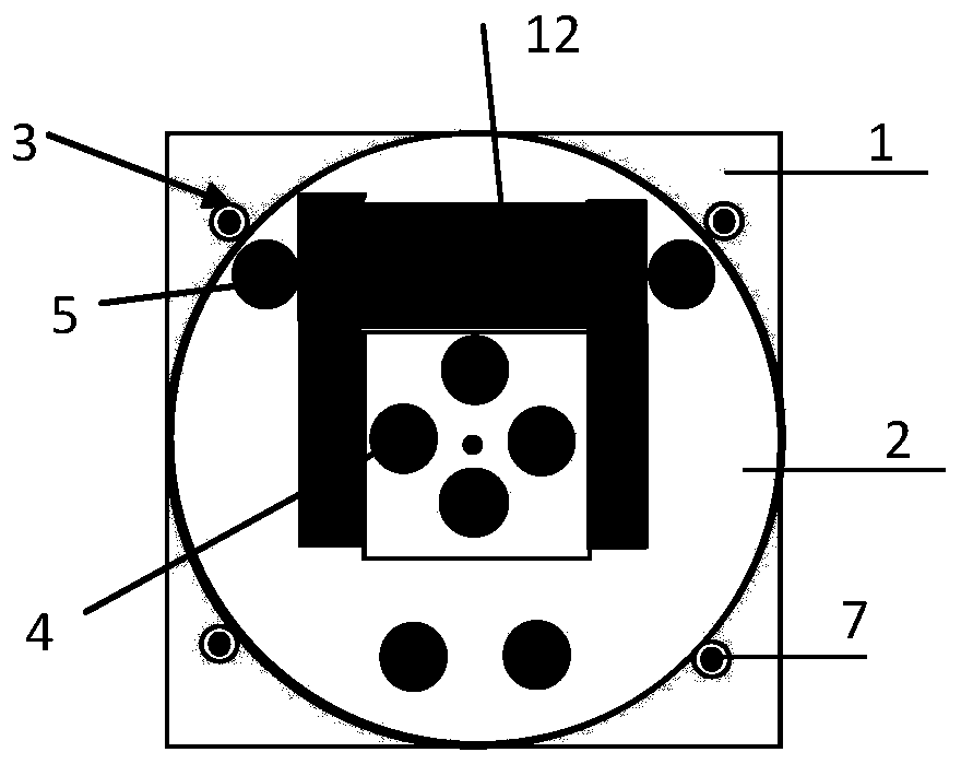 Lifting device for bearing wafer