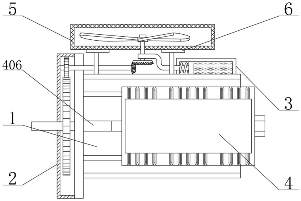 Servo motor with heat dissipation function