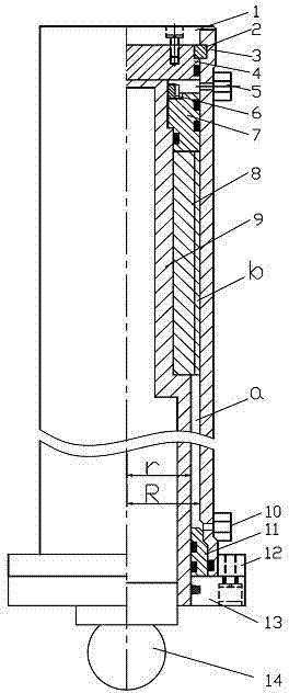 Double-port supporting locking oil cylinder and control method of double-port supporting locking oil cylinder