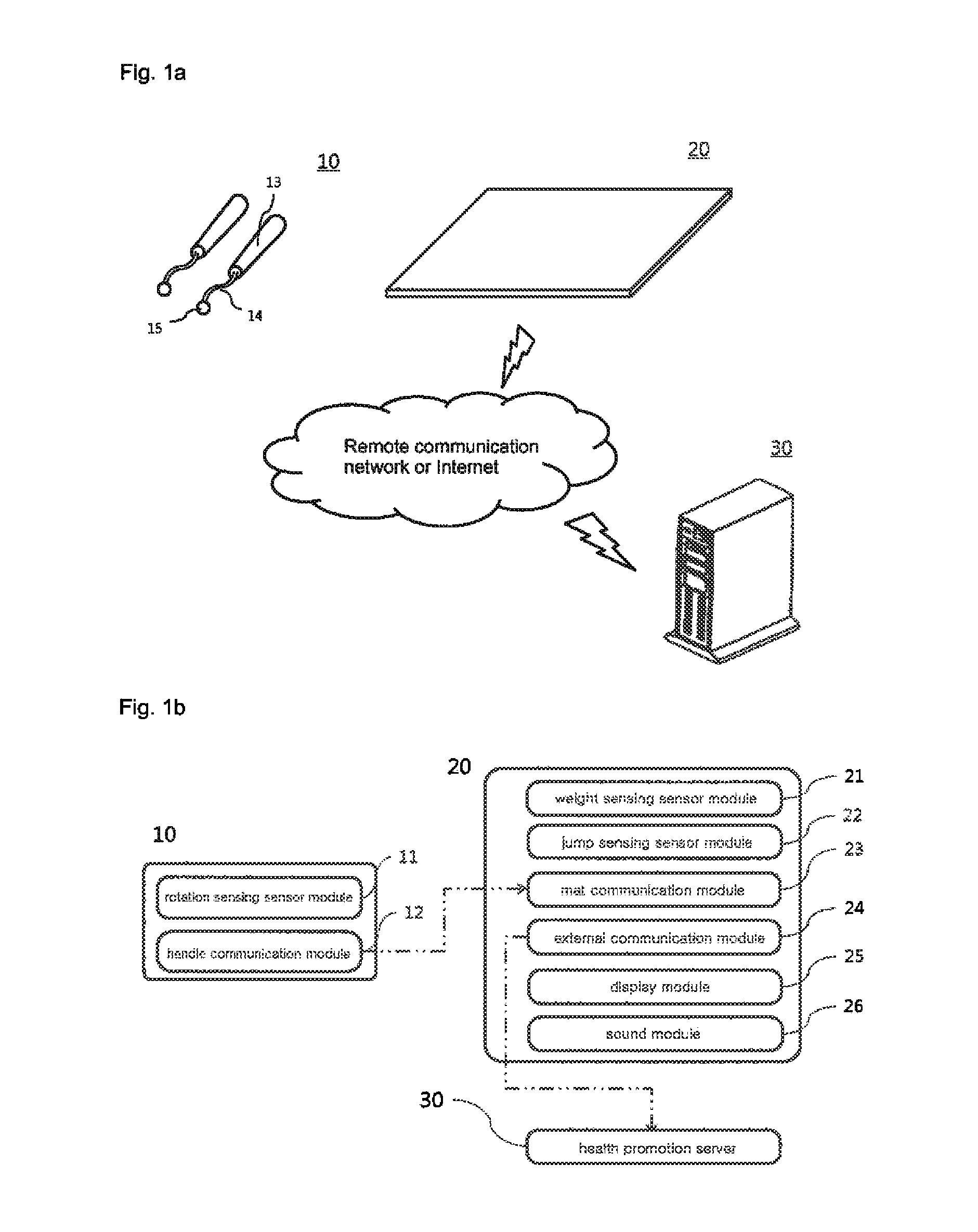 Health promotion system using wireless and ropeless jump rope apparatus