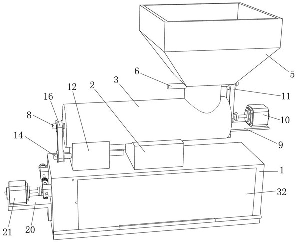 A sorting and screening device for solid waste for environmental protection