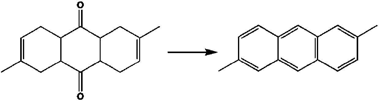 Method for preparing 2,6-dimethyl anthracene from isoprene and 1,4-benzoquinone