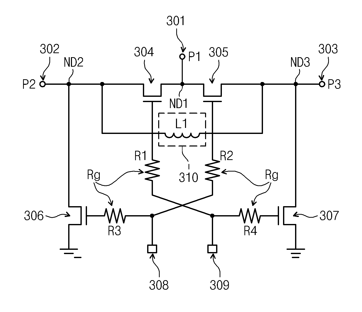 CMOS switch for use in radio frequency switching and isolation enhancement method