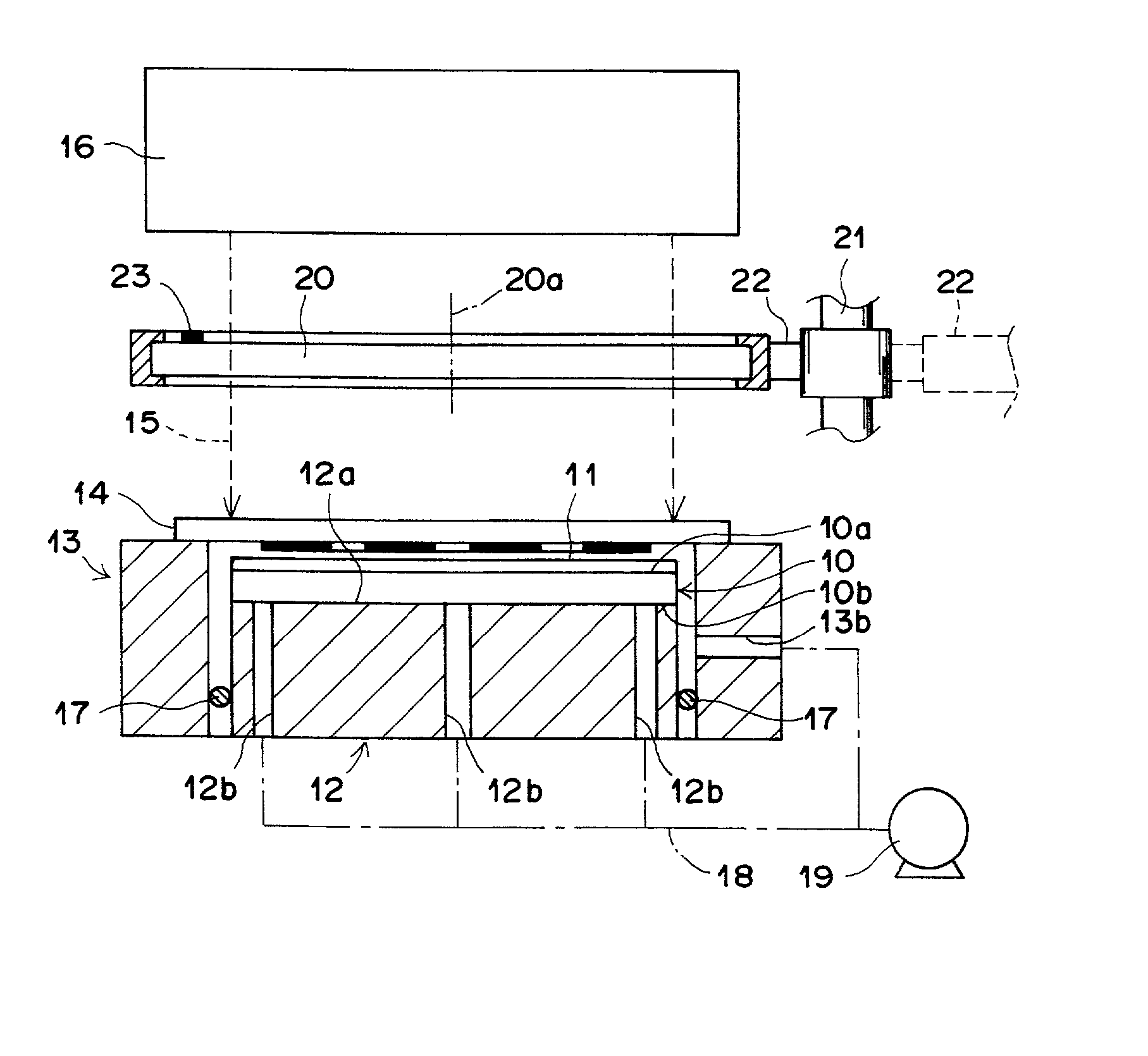 Near-field exposure system selectively applying linearly polarized exposure light to exposure mask