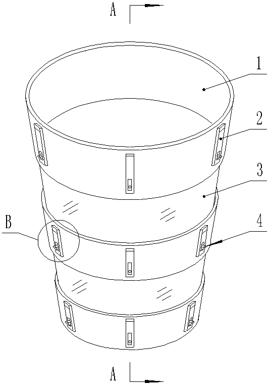 Telescopic variable-volume disposable paper cup