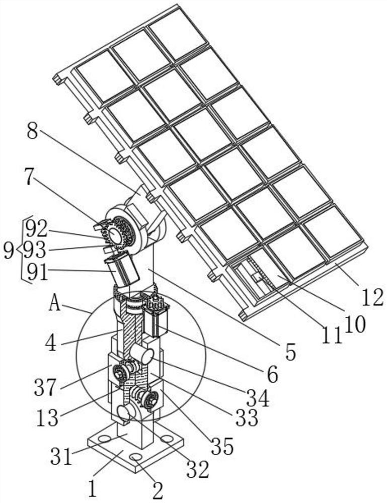 Concentrating photovoltaic power generation matrix and system convenient to install