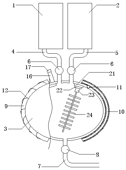 Processing device of cement based enamel paint