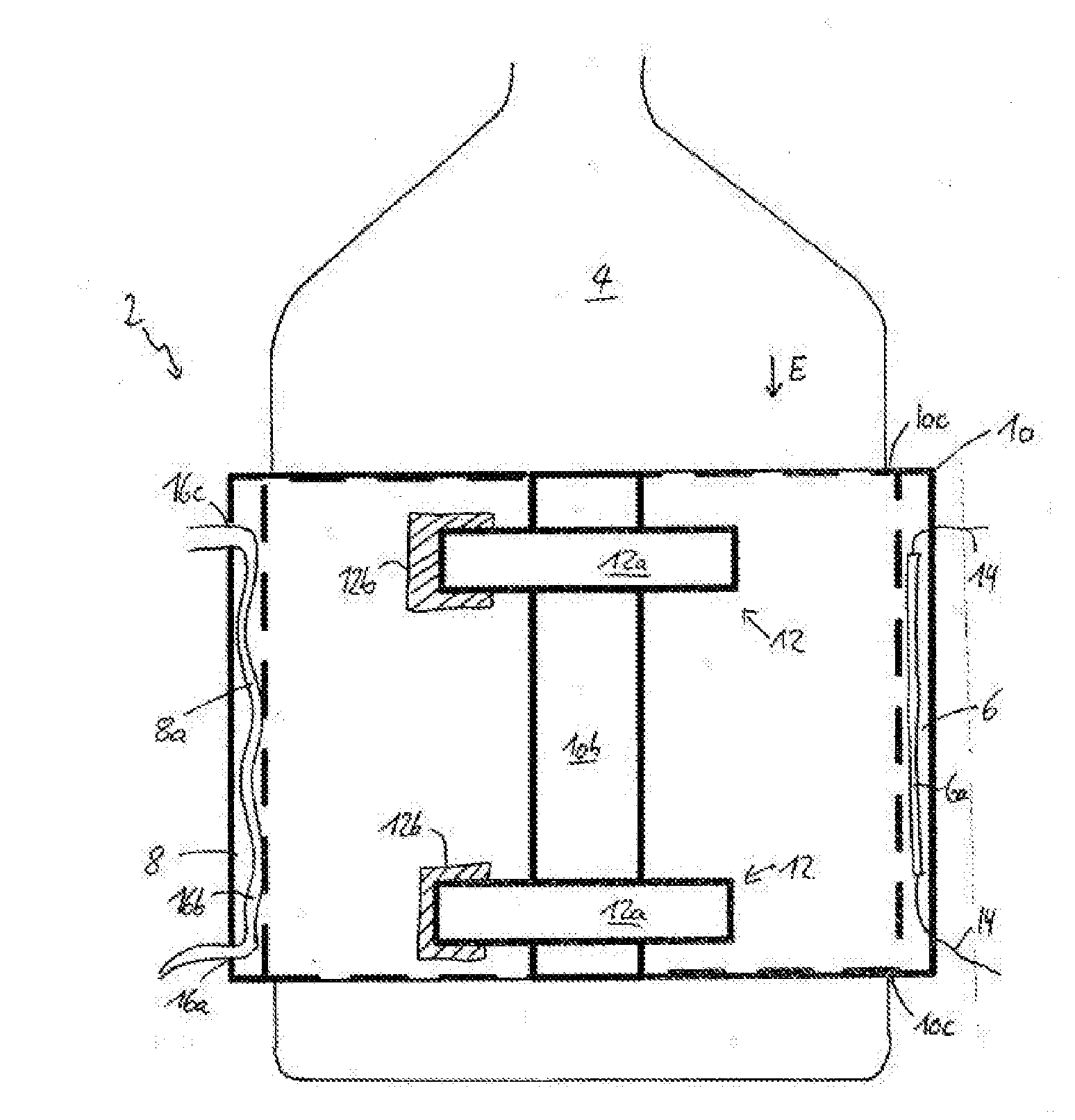 Temperature control device, use and arrangement