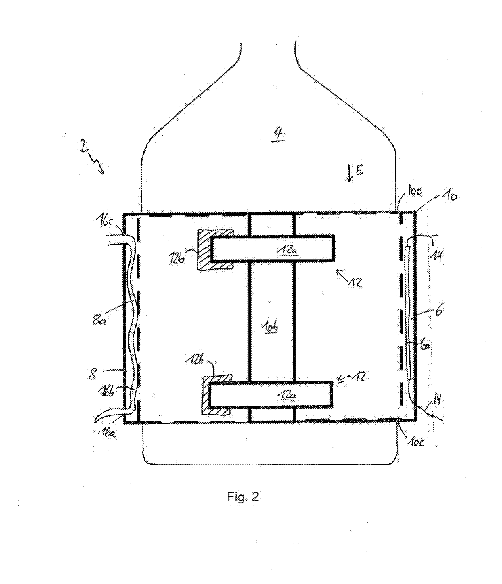 Temperature control device, use and arrangement