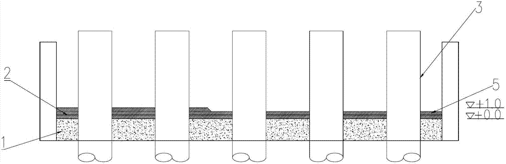 Construction method of offshore tide storage bottom sealing concrete