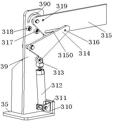 Discharging mechanism of brake pump shell feeder