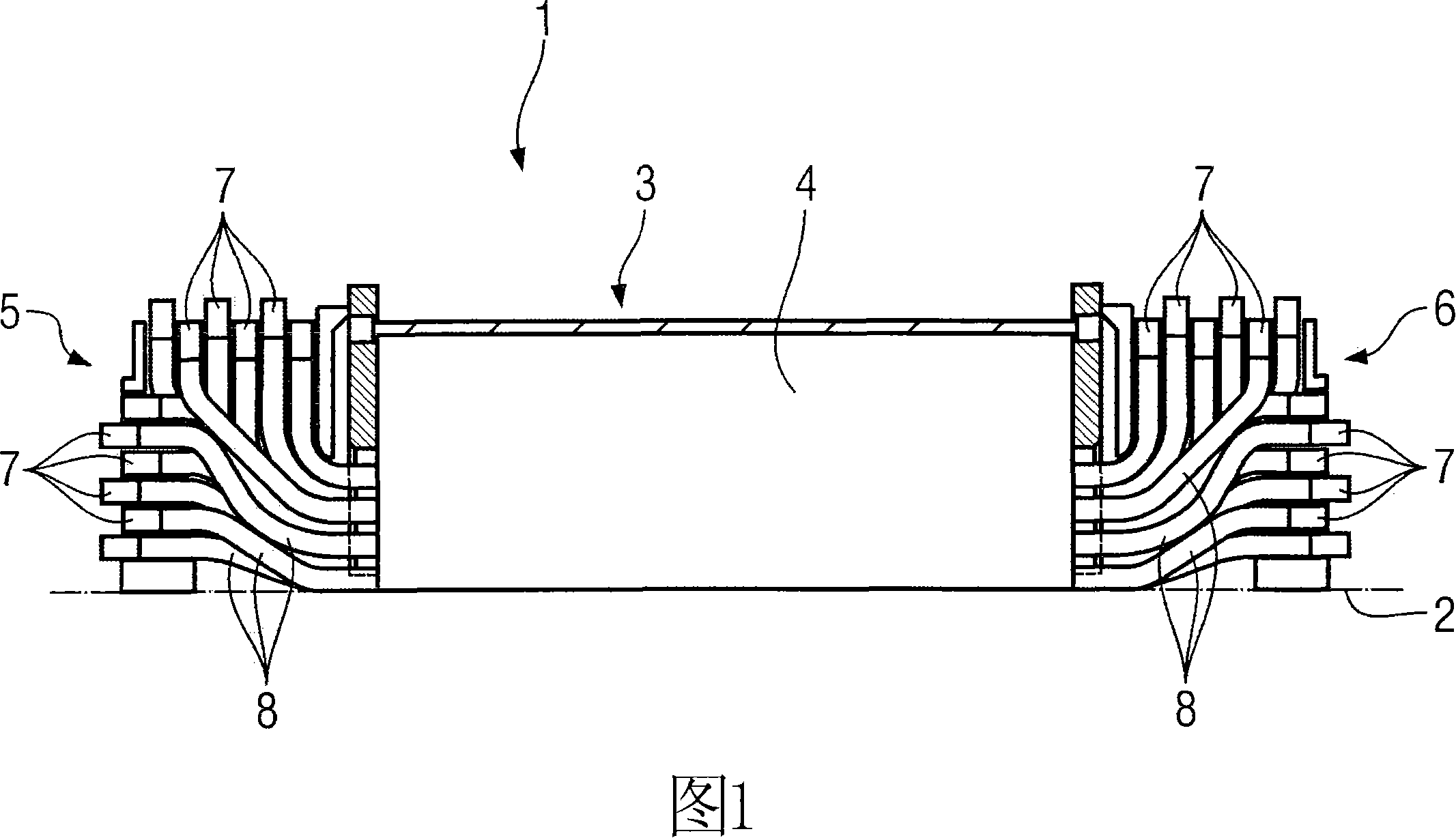 Moisture-repellent protective layer for a winding head of an electric machine