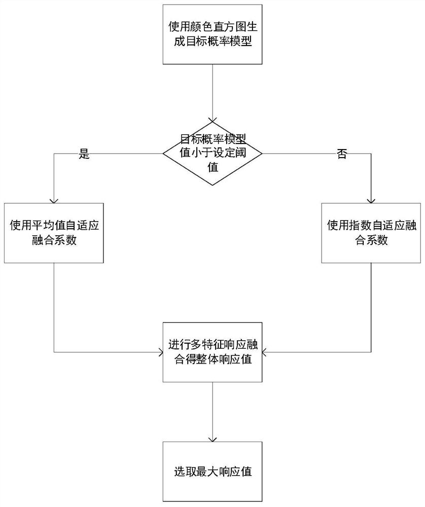 Adaptive fusion complementary learning real-time tracking method based on target probability model