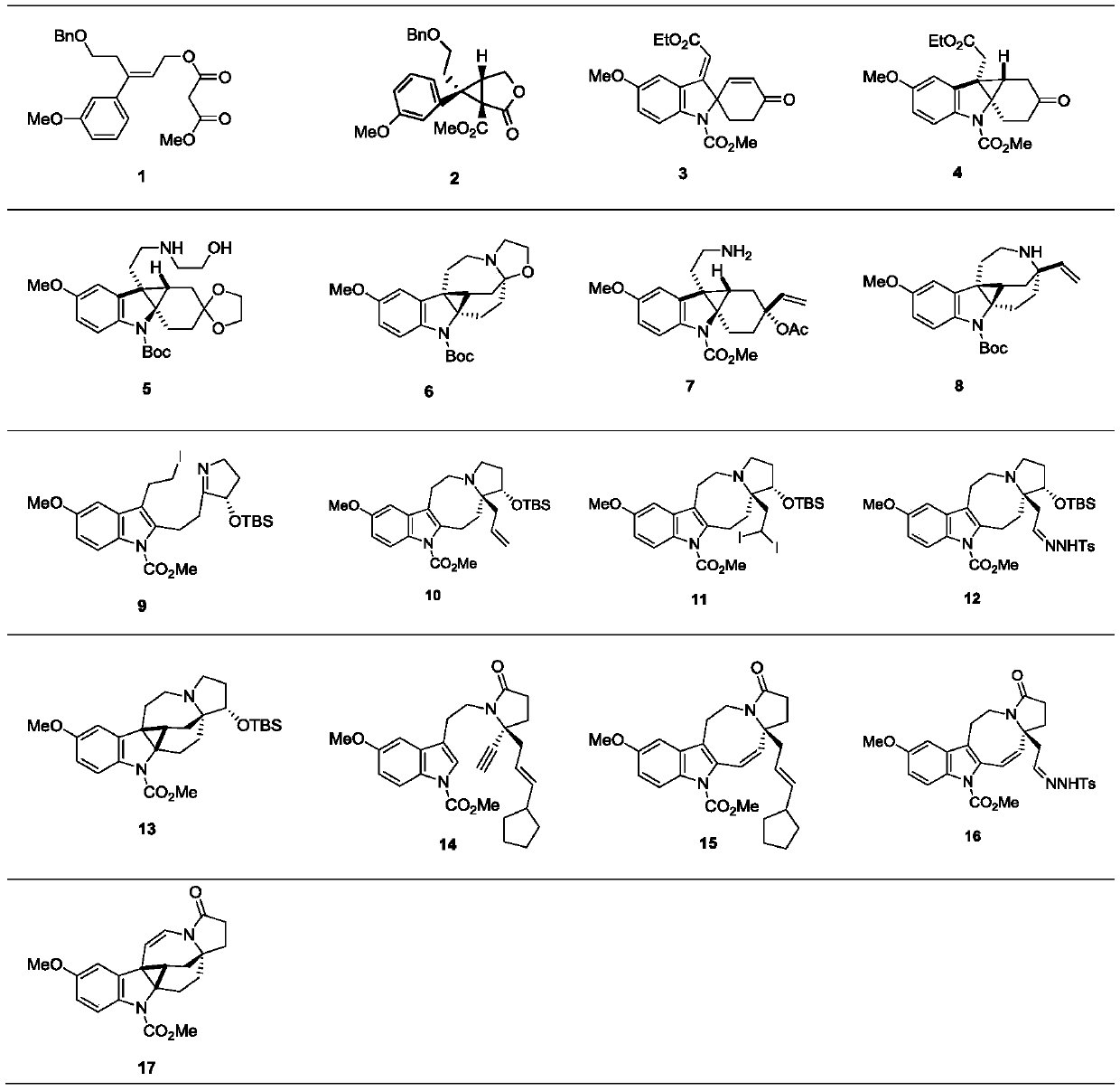 Preparation method of natural alkaloid lundurine A-C