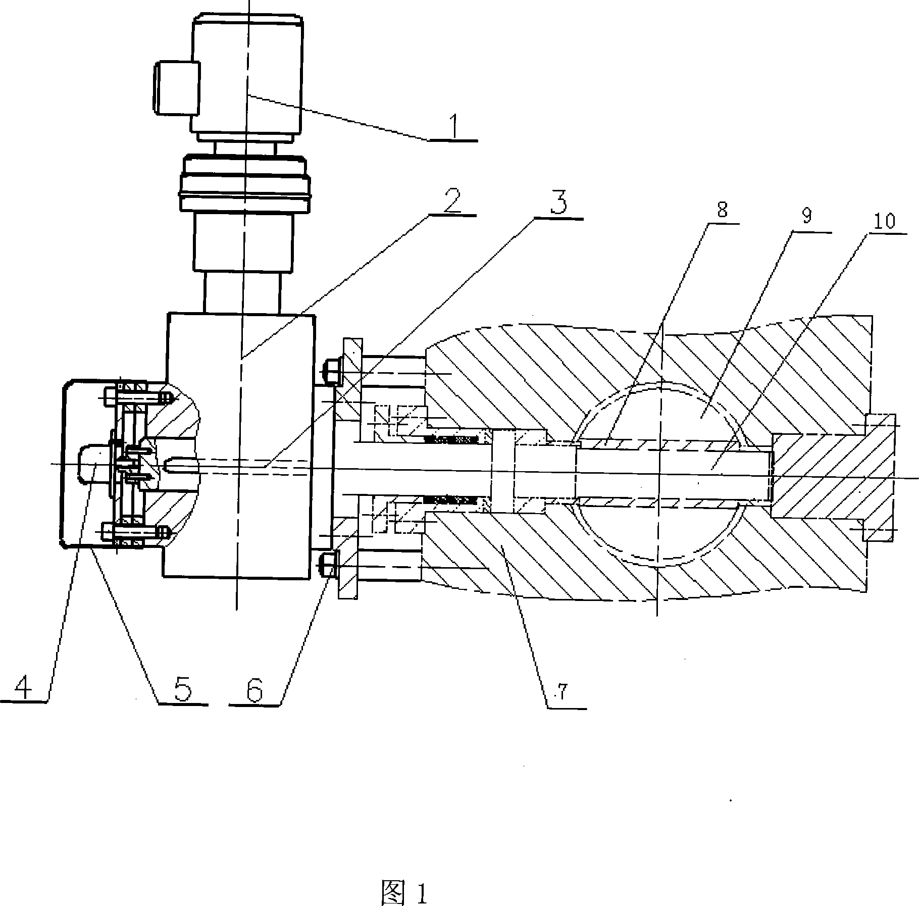 Drive mechanism for fused mass milling degree regulating device of milling extrusion pressing granulation machine group