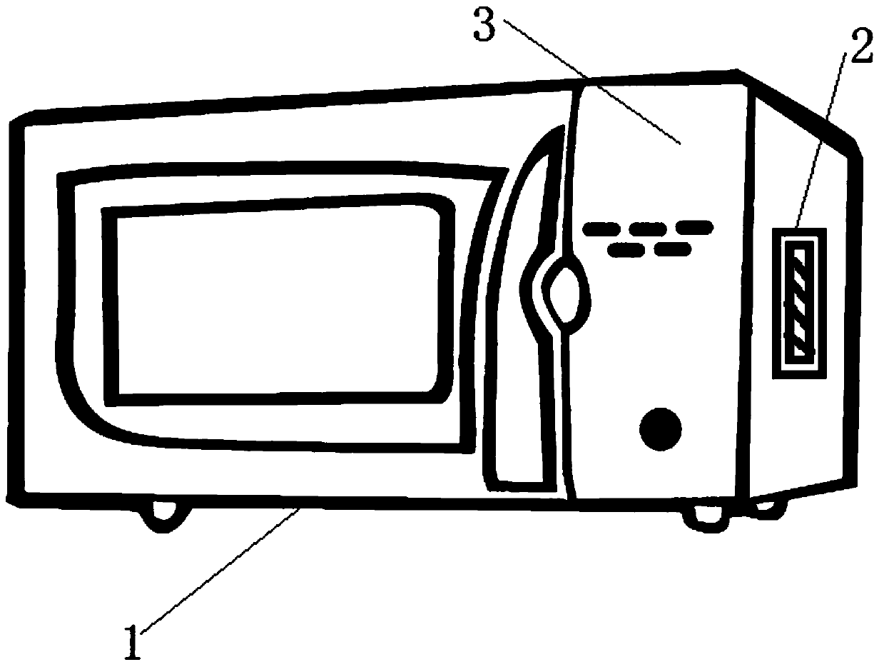 A wood veneer microwave drying device and drying method