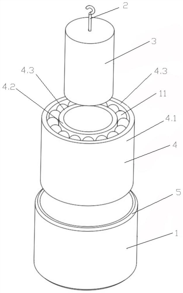 A cylindrical bearing yarn carrier and a three-dimensional knitting machine using the yarn carrier