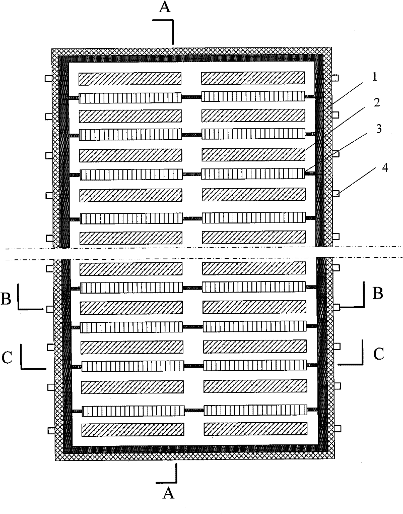 Method for reducing flow rate of aluminium liquid in electrolysis bath and slowing down cathode abrasion