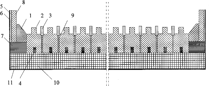 Method for reducing flow rate of aluminium liquid in electrolysis bath and slowing down cathode abrasion