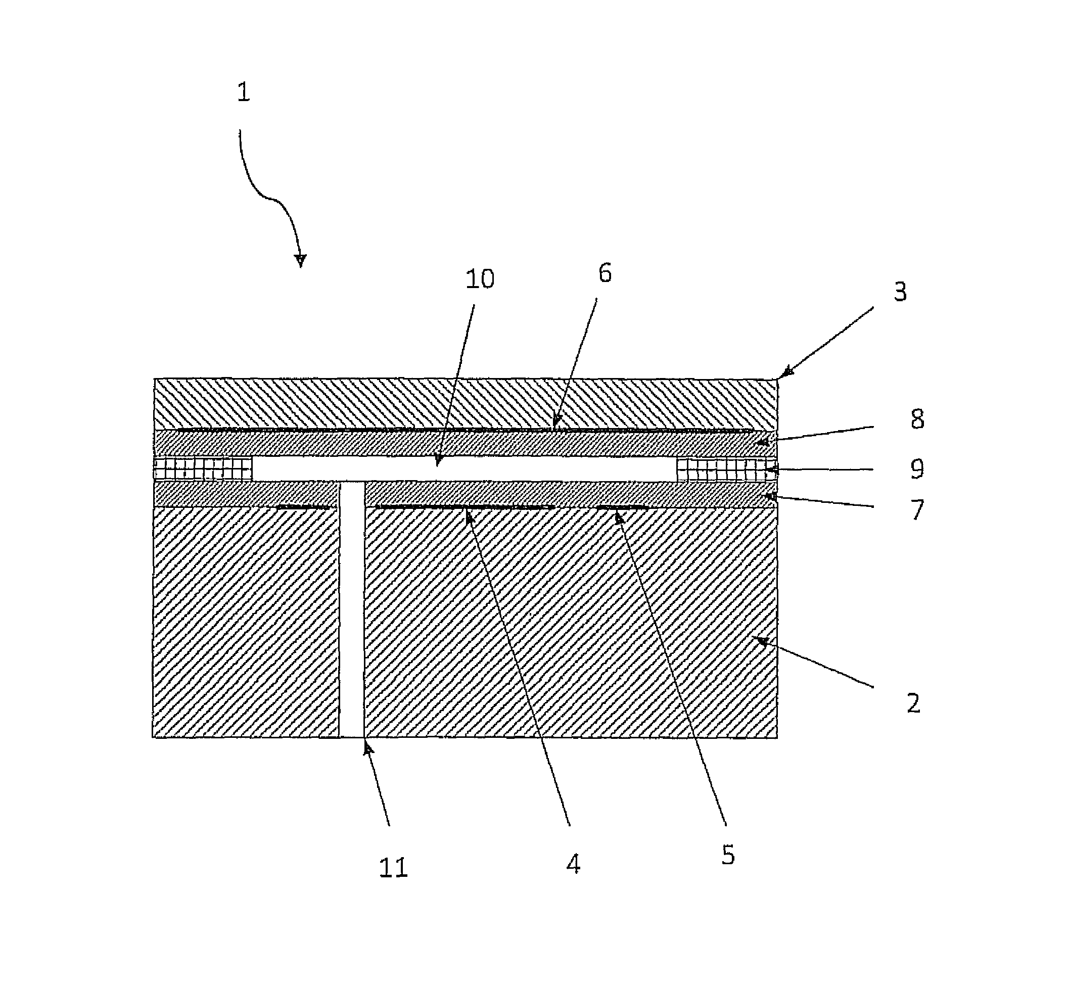 Method and apparatus for a pressure measuring cell