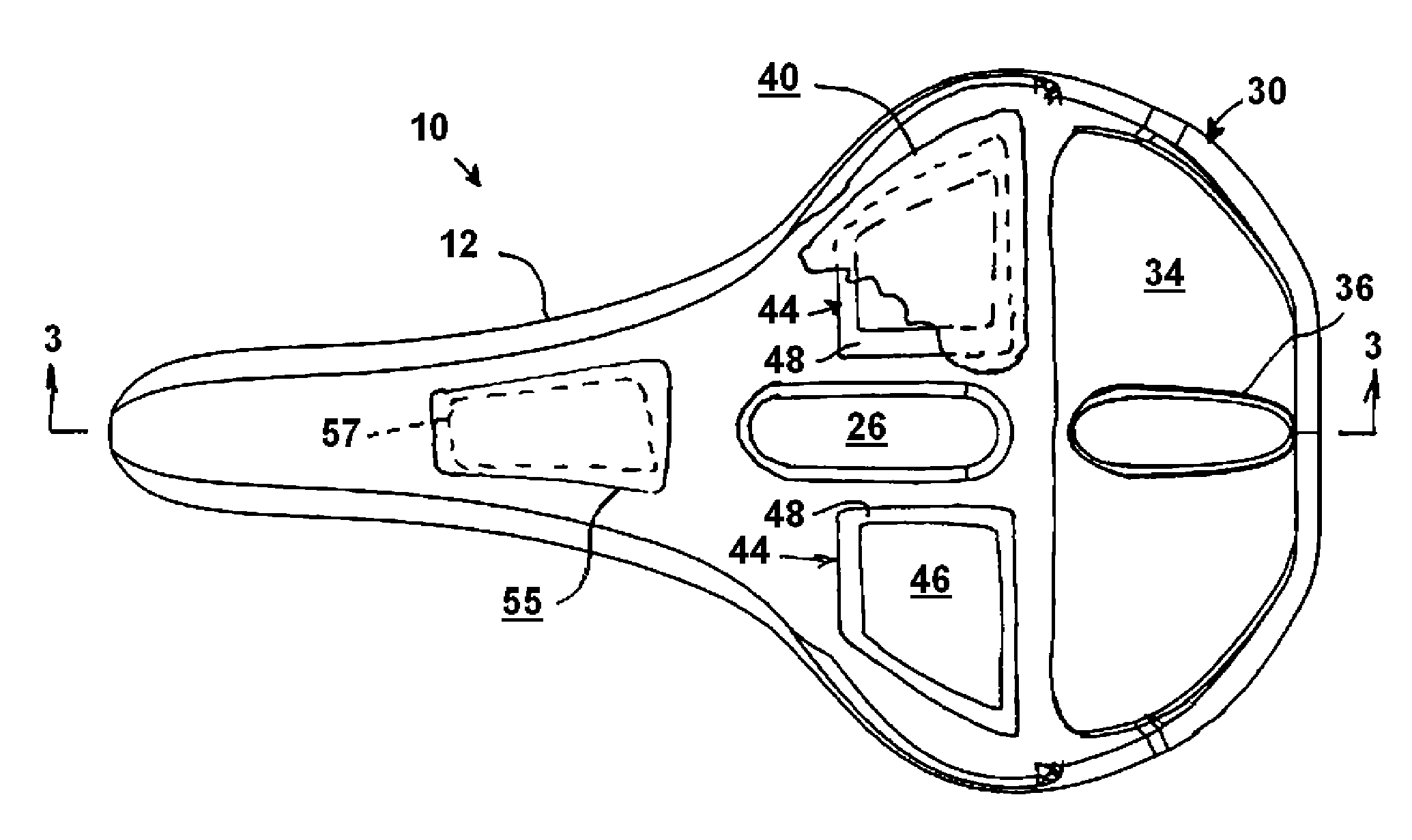 Bicycle Seat for Protecting Ischial Tuberosities