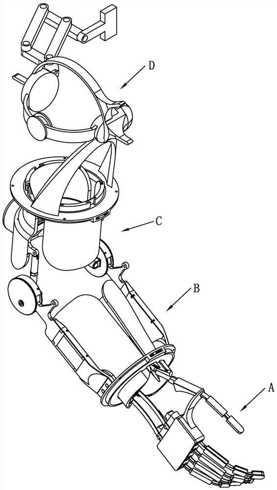 Full-upper-limb exoskeleton rehabilitation robot
