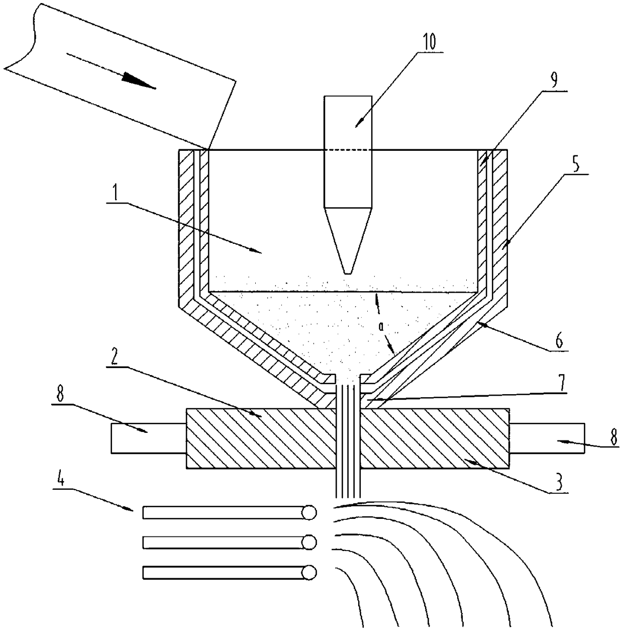 A high temperature slag granulation system