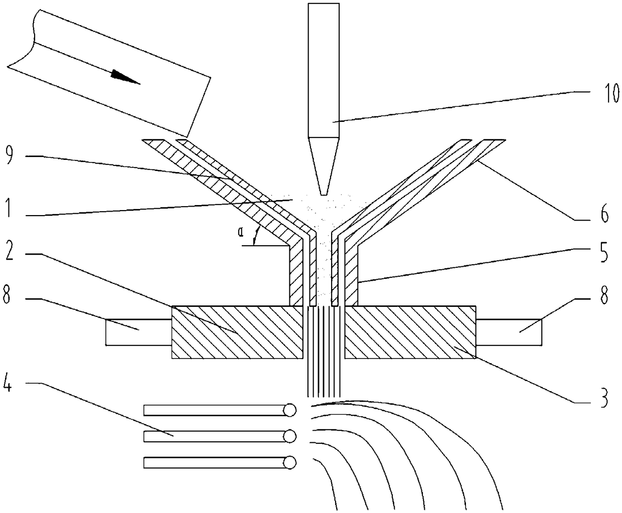 A high temperature slag granulation system